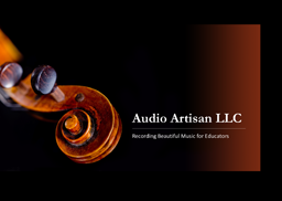 Recording studio interior for The Voices of Audio Artisan LLC